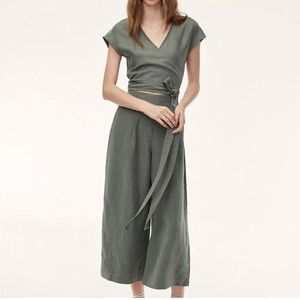 Aritzia Linen Brax Jumpsuit
